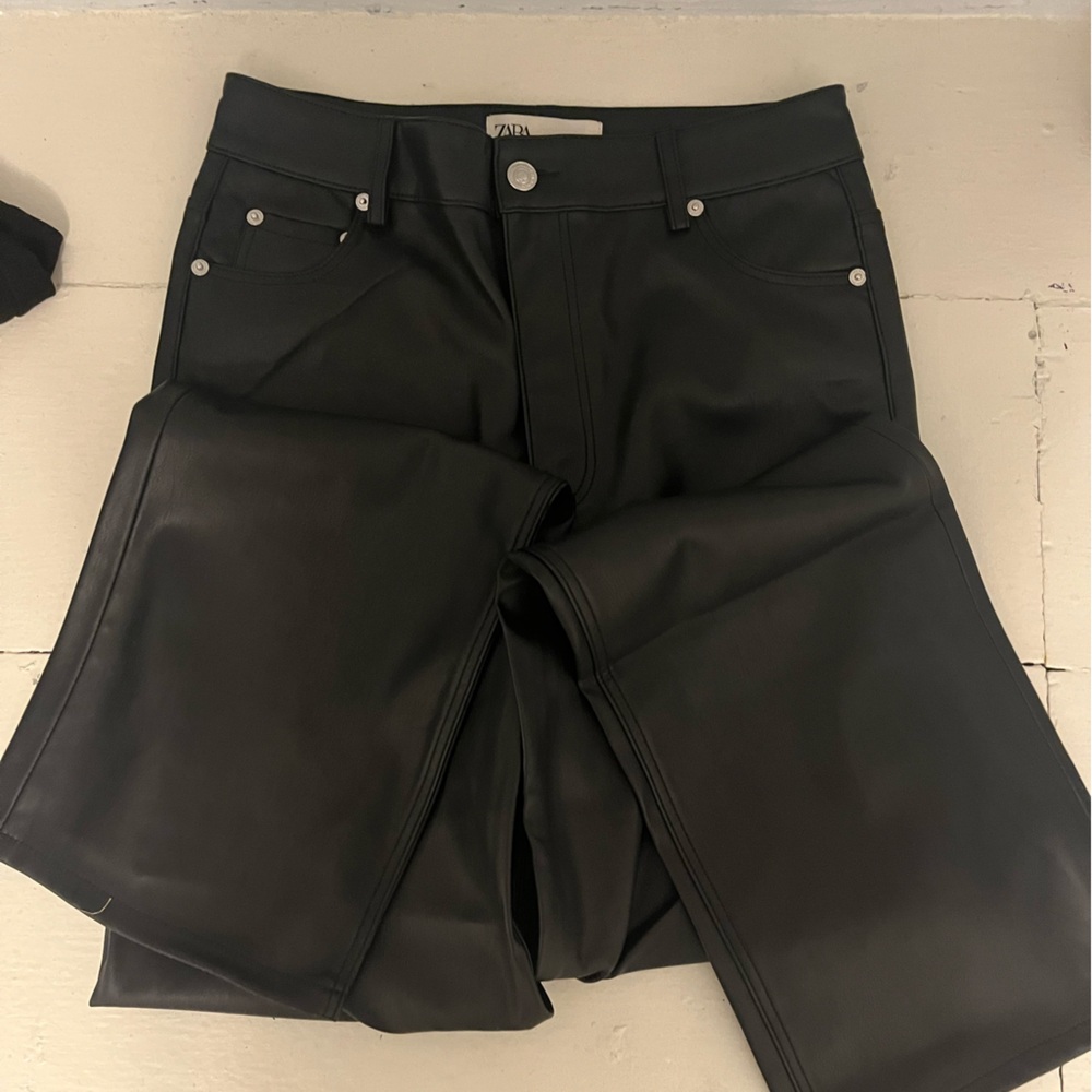 Zara leather pants